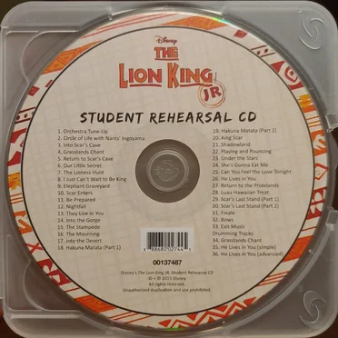 Disney's The Lion King JR. by Various Artists - album cover