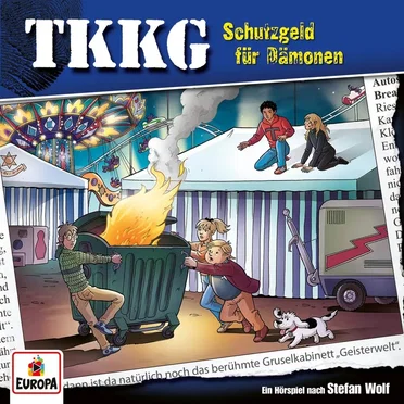 TKKG 218: Schutzgeld für Dämonen by Stefan Wolf - album cover