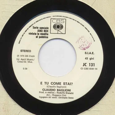 E tu come stai? / Per tornare insieme a te