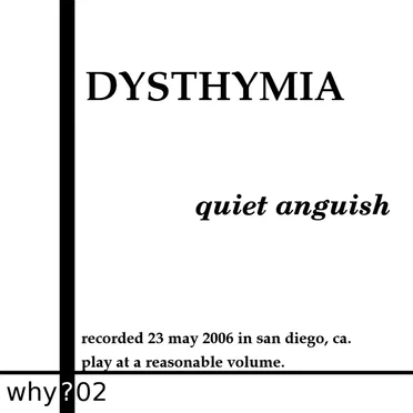 Quiet Anguish by Dysthymia - album cover