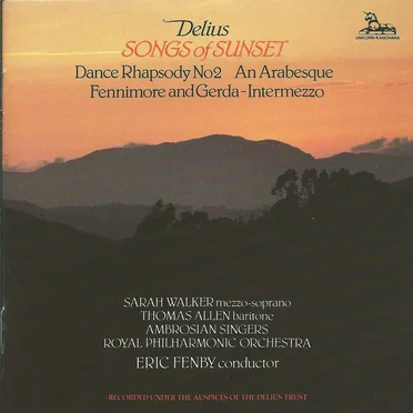 Songs of Sunset / Dance Rhapsody no. 2 / An Arabesque / Fennimore and Gerda: Intermezzo
