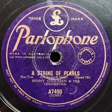 A String of Pearls / Clarinet Á La King