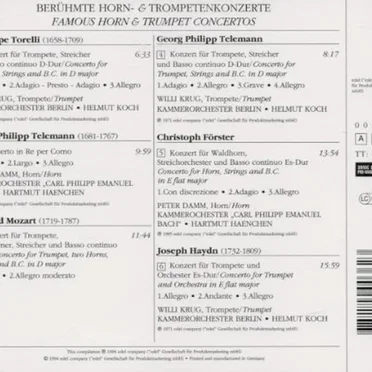Famous Horn - und Trumpet Concertos