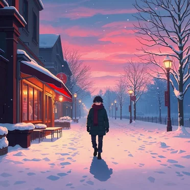 Snowy Jazz Stroll