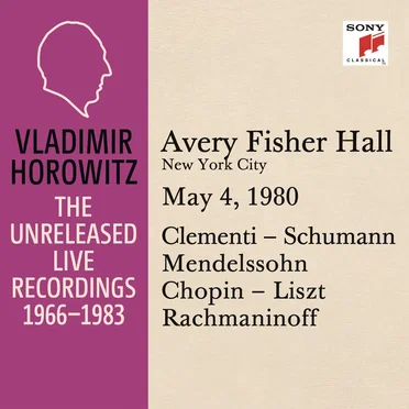 Vladimir Horowitz in Recital at Avery Fischer Hall New York City May 4 1980