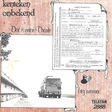 Dat is mien drente by Kenteken Onbekend - album cover