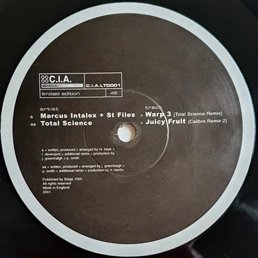Warp 3 (Total Science remix) / Juicy Fruit (Calibre remix 2)