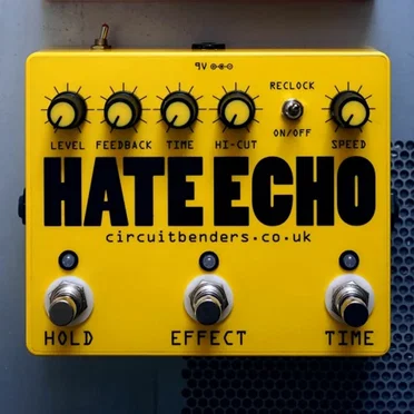 1:24 of self generated Hate Echo noise by circuitbenders.co.uk - album cover