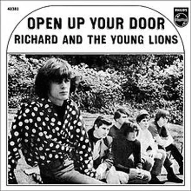 Open Up Your Door / Once Upon Your Smile by Richard and the Young Lions - album cover