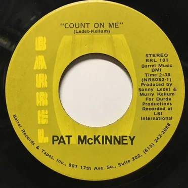 Count On Me by Pat McKinney - album cover