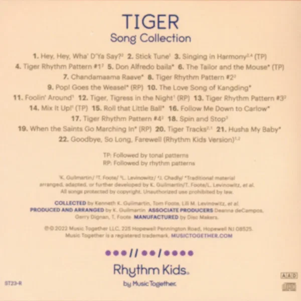 Rhythm Kids TIGER Song Collection