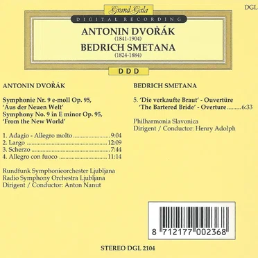 Symphony no. 9 'From the New World' / 'The Bartered Bride' - Overture'