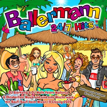 Ballermann 24/7 Hits by Various Artists - album cover