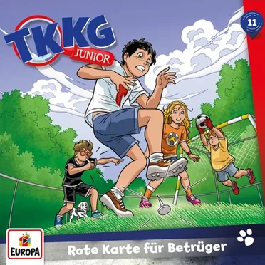 TKKG Junior 11: Rote Karte für Betrüger by Frank Gustavus - album cover