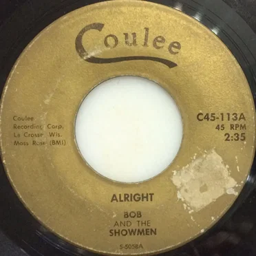 Alright / Dawning by Bob And The Showmen - album cover