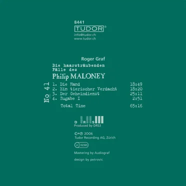 Die haarsträubenden Fälle des Philip Maloney, N° 41 by Roger Graf - album cover