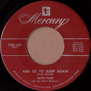 And So to Sleep Again / One Sweet Letter