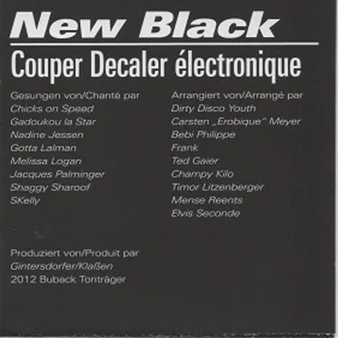 New Black: Couper Decaler électronique by Various Artists - album cover