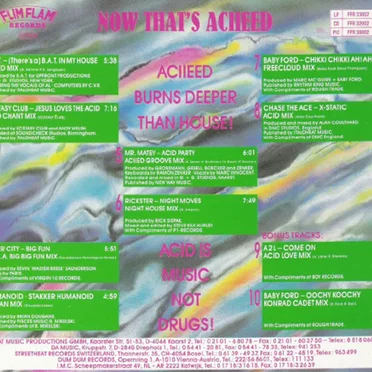 Now That's Aciieed by Various Artists - album cover
