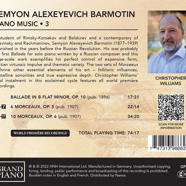 Barmotin: Piano Music, Vol. 3