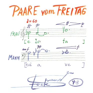 PAARE vom FREITAG, mit Sopran, Baß, elektronischen Instrumenten (1992/1999)