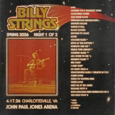 2026-04-17: John Paul Jones Arena, Charlottesville, VA, USA by Billy Strings - album cover