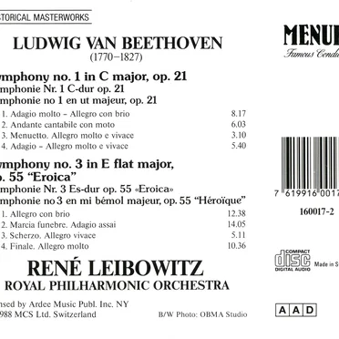Symphonies nos. 1 & 3