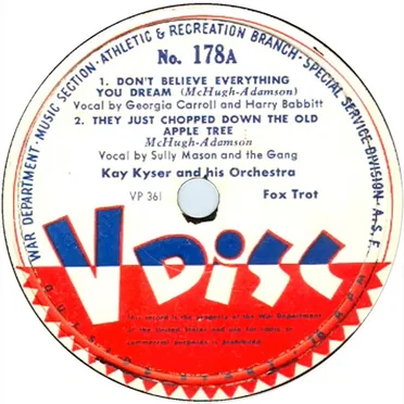 Don’t Believe Everything You Dream / They Just Chopped Down the Old Apple Tree / Where or When / If I Could Be With You / Don’t Cry