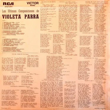 Las últimas composiciones de Violeta Parra