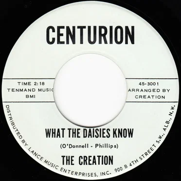 What The Daisies Know / Sun And Stars (I Miss Her So) by The Creation - album cover