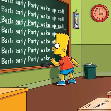 Barts Early Party Wake Up Call (Flash & The Pan vs. 50 Cent vs. Bart Simpson vs. Dr. Dre vs. Red Hot Chilli Peppers)