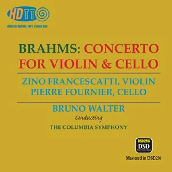 Brahms Concerto In A Minor For Violin, Cello and Orchestra