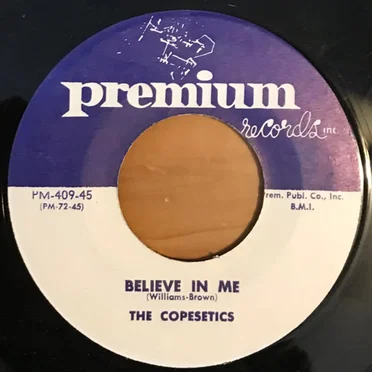 Believe in Me / Collegian by The Copesetics - album cover