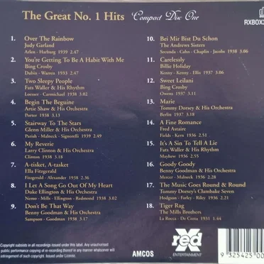 The Great No. 1 Hits by Various Artists - album cover