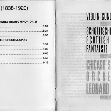 Violin Concerto No. 1 / Scottish Fantasy