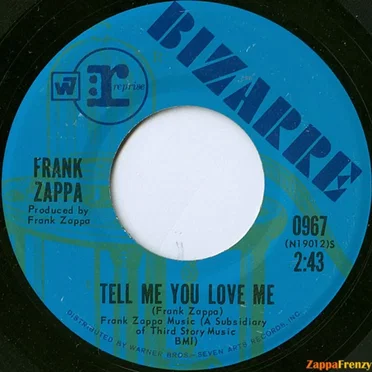Tell Me You Love Me / Would You Go All The Way For The U.S.A.? by Frank Zappa - album cover