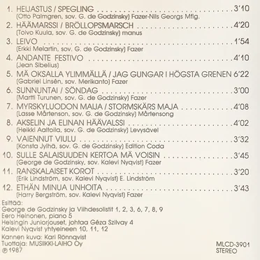Palmgren - Heijastuksia ja muuta kauneinta suomalaista musiikkia by Various Artists - album cover