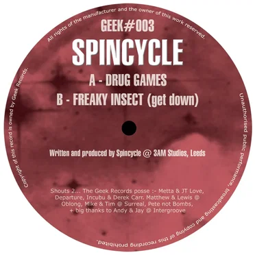 Drug Games / Freaky Insect (Get Down) by Spincycle - album cover