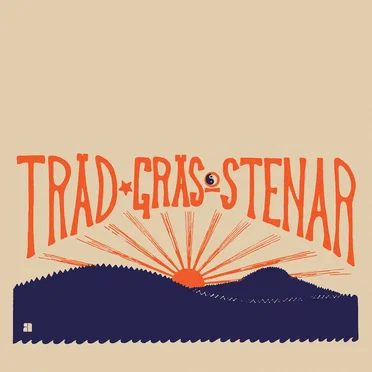 Träd, gräs och stenar