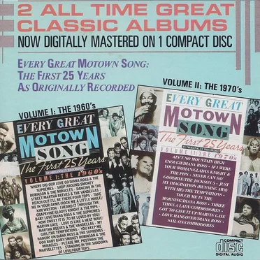 Every Great Motown Song: The First 25 Years, Volumes I & II by Various Artists - album cover