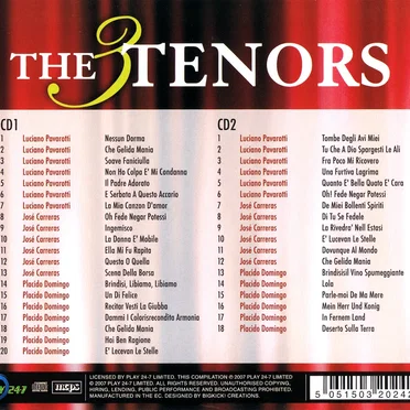 The 3 Tenors by Various Artists - album cover