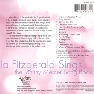 Ella Fitzgerald Sings the Johnny Mercer Song Book