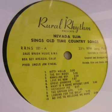 Nevada Slim Sings Old Time Country Songs