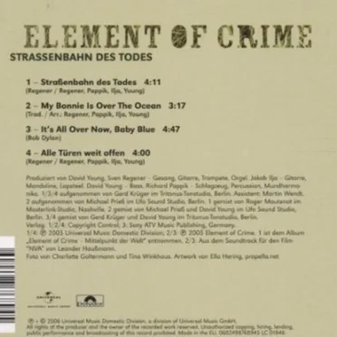 Straßenbahn des Todes by Element of Crime - album cover