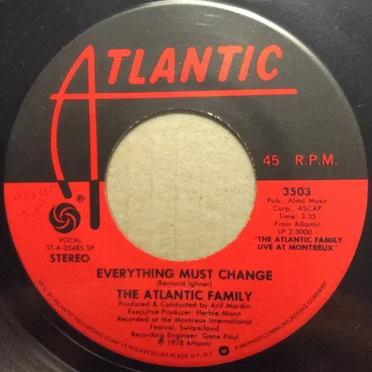 Everything Must Change by The Atlantic Family - album cover