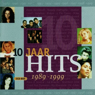 10 Jaar hits 1989-1999 by Various Artists - album cover