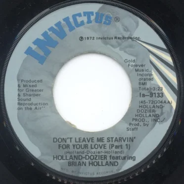 Don’t Leave Me Starvin’ for Your Love