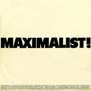 Maximalist! by Maximalist! - album cover