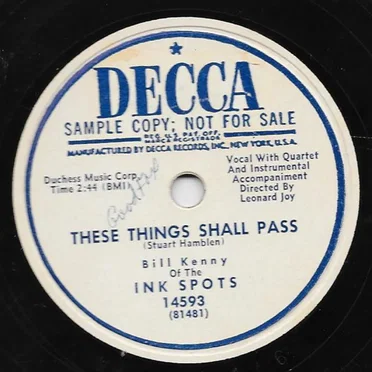 These Things Shall Pass / Keep on the Sunny Side of Life