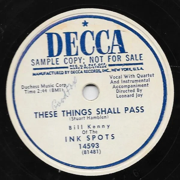 These Things Shall Pass / Keep on the Sunny Side of Life